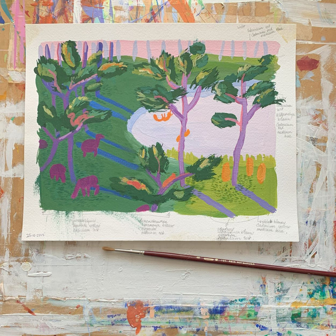 Kleuren uitproberen voor een kleurrijke en vrolijke print