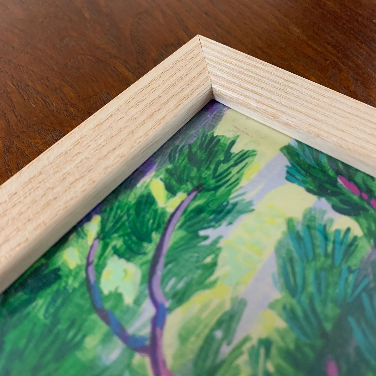 Yogamorgen ingelijste art print